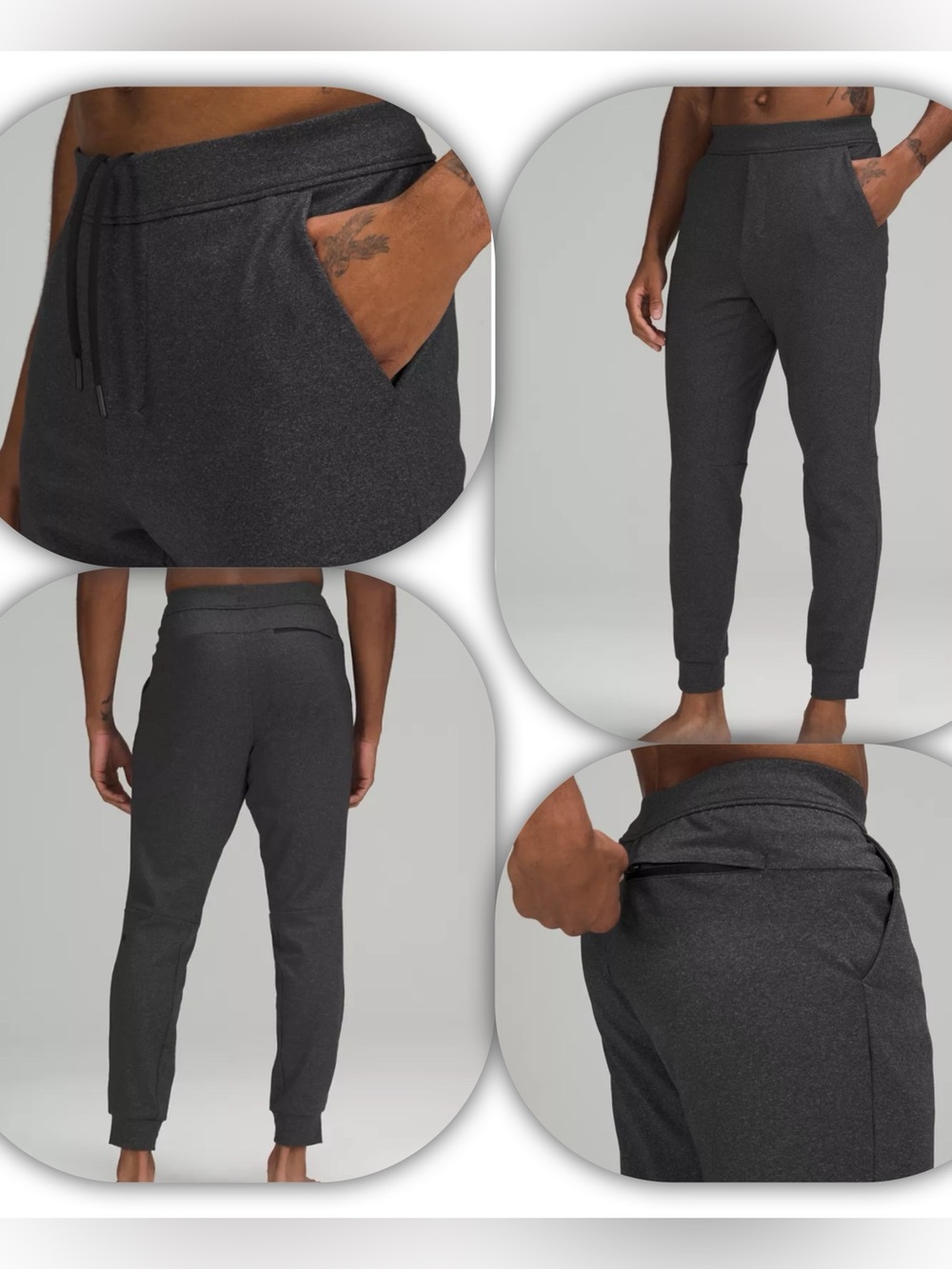 Lululemon Men's Dark Gray Intent Jogger Sweatpants Size L